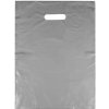 Igelitová taška 25x35 cm - 50 ks 2 strieborná