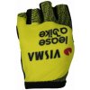 RAPIDGEAR Cyklistické rukavice krátkoprsté - VISMA TDF25 REPLICA GLOVES - žltá/čierna XL