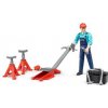 Bruder 62100 Mechanik (opravár) s dielenským náradím