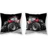 DETEXPOL Obliečka na vankúšik Traktor red Polyester, 40/40 cm