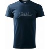 Šachové figúrky v rade - obrys - Tričko extra veľké (5-8XL) - 5XL ( Tmavomodrá (veľmi tmavá - skoro čierna) )