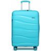 KONO Cestovný kufor na kolieskach s TSA zámkom 105L - modrý