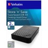 Verbatim externý pevný disk, Store N Save, 3.5