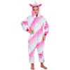 Plyšový overal Kigurumi - vzor jednorožec - 130-140 cm