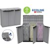 Ecoline Plastová skriňa na triedenie odpadu 3 x 110 litov
