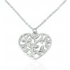 Náhrdelník srdca so stromom života z chirurgickej ocele S11164080