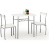 Halmar Jedálenská zostava Lance stôl + 2 stolička biela