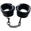 ROUGE Leather Padded Wrist Cuffs Black with Black Accessories