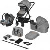 Lionelo Lionelo - Kombinovaný kočík 3 v 1 BIANKA Kamenná sivá LN0254 + záruka 3 roky zadarmo + záruka 3 roky zadarmo