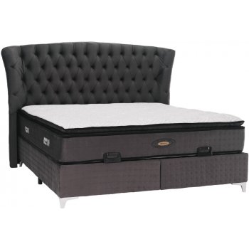 postele Kondela Boxspring Mersia sivá