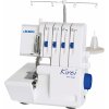 JUKI MO - 214 (Overlock JUKI Kirei MO 214 D je kvalitný 2, 3 a 4-nitný overlock do domácnosti s automatickým lemovaním a nastaviteľnou šírkou orezu.)
