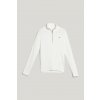SVETER GANT STRETCH COTTON CABLE HALF-ZIP EGGSHELL
