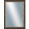 DANTIK - Zrkadlo v rámu, rozmer s rámom 60x80 cm z lišty ZVRATNÁ modrozlatá plast (3068)