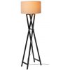LUCIDE 30763/81/30 TRAFALGAR stojacia lampa V1570mm 1xE27 čierna, prírodná