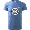 Terč na lukostreľbu - Klasické pánske tričko vyššej gramáže - 2XL ( Svetlomodrá )