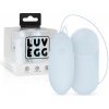 LUV EGG - nabíjacie vibračné vajíčko na diaľkové ovládanie (modré)