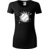 Baseball lopta v triku - Dámske tričko z organickej bavlny Origin (GOTS) - XS ( Čierna )