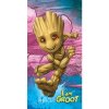 Disney Jerry Fabrics Detská plážová osuška Groot Bavlna 70x140 cm