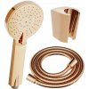 Mexen príslušenstvo - 1-bodový ručný sprchový set R-40, ružovo-zlatá, 785406052-60