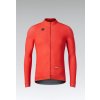 GOBIK Cyklistický dres s dlhým rukávom zimný - HYDER - červená XL