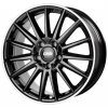 Alu disk CMS C23 6.5x16, 4x100, 60.1, ET45 Diamond Rim Black Gloss
