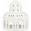 Biely keramický vianočný svietnik Kähler Design Lighthouse, ø 12 cm