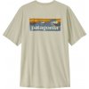 Pánske tričko Patagonia Men's Capilene Cool Daily Shirt - Boardshort Logo Veľkosť: XL / Farba: béžová