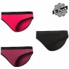 SENSOR DOUBLE FACE 3-PACK dámske nohavičky čierna / lilla / magenta Veľkosť: XL