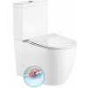 Sapho INFINITY RIMLESS WC kombi misa s nádržkou, spodný/zadný odpad, biela PC105WR