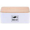 Chlebník s bambusovým viečkom RD51569, biela