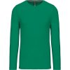 Kariban Tričko K359, dlouhý rukáv, pánské COT20K35952013-kelly green 3XL Zelená kelly