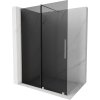 Mexen Velar sprchová stena posuvná Walk-in 160 x 200 cm, grafit 8 mm, kartáčovaný nikl - 871-160-000-43-97