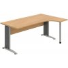 OFFICE PRO s.r.o. HOBIS kancelársky stôl pracovný tvarový, ergo ľavý - CE 1800 L, dub