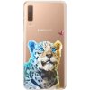 Odolné silikónové puzdro iSaprio - Leopard With Butterfly - Samsung Galaxy A7 (2018)