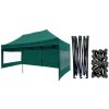 TENTino Nožnicový párty stan 3x6 m /6 nôh STEEL HEXAGON Farba opláštenia: 9A - ZELENÁ