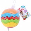 Teddies Loptička dúhový skladacie plast 10cm v sieťke 6ks v boxe 6m +