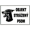 Nálepka Objekt strážený psom A4