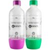SódaCo fľaša Basic a Royal fialová/zelená 1 l