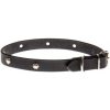 COBBYS PET Obojok z pravej olejovej kože zdobený motívom slnka 20mm/60cm