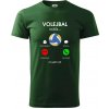 Volejbal volá - Klasické pánske tričko vyššej gramáže - 4XL ( Fľaškovozelená )