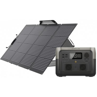 EcoFlow RIVER 2 Max EU + solarný panel 220W 1ECOR623SP220