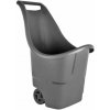 Multifunkčný záhradný vozík s kolesami 50L v tmavosivej farbe ANI4770
