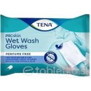 Tena Wet Wash Gloves vlhčené rukavice na umývanie, neparfumované, 8 ks