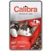 Calibra Premium cat Adult Kura a hovädzie v omáčke 24 x 100 g: kapsičky pre mačky