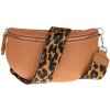 NovaKabelka.sk Reni Grande Camel s prídavným popruhom kožená talianska crossbody kabelka camel