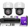 Hilook by Hikvision Sada na IP monitoring 4Mpx, 2 otočné kamery PTZ-N4MP-P, Smart Hybrid Light, 4-kanálový PoE rekordér - HiLook od Hikvision