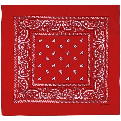 Šatka MFH Bandana vzorovaná červená