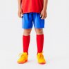 KIPSTA Detské futbalové šortky Essentiel modré 103-112 cm