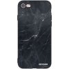 Picasee silikónový čierny obal pre Apple iPhone SE 2020 - Black marble