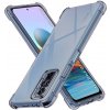 Techsuit - Shockproof Clear Silicone ochranný obal na Xiaomi Redmi Note 10 Pro / Note 10 Pro Max – dymovo čierny